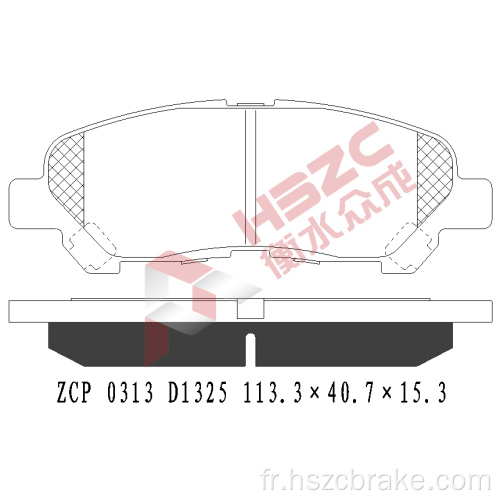 FMSI D1374 Poscende de frein en céramique pour Toyota